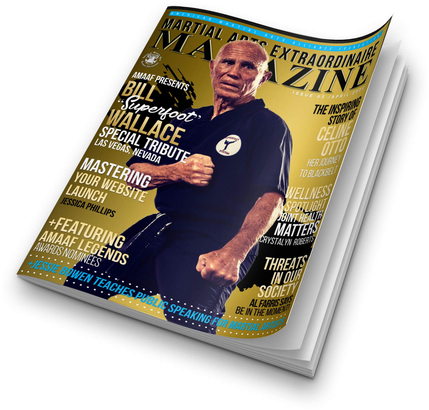 Bill "Superfoot" Wallace Edition of The Martial Arts Extraordinaire Magazine, Printed Copy