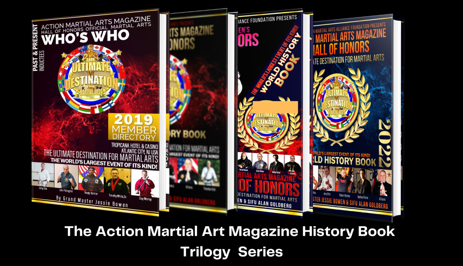ACTION MARTIAL ARTS MAGAZINE HALL OF HONORS WORLD HISTORY BOOK: TRILOGY SERIES, ALL 5 BOOKS