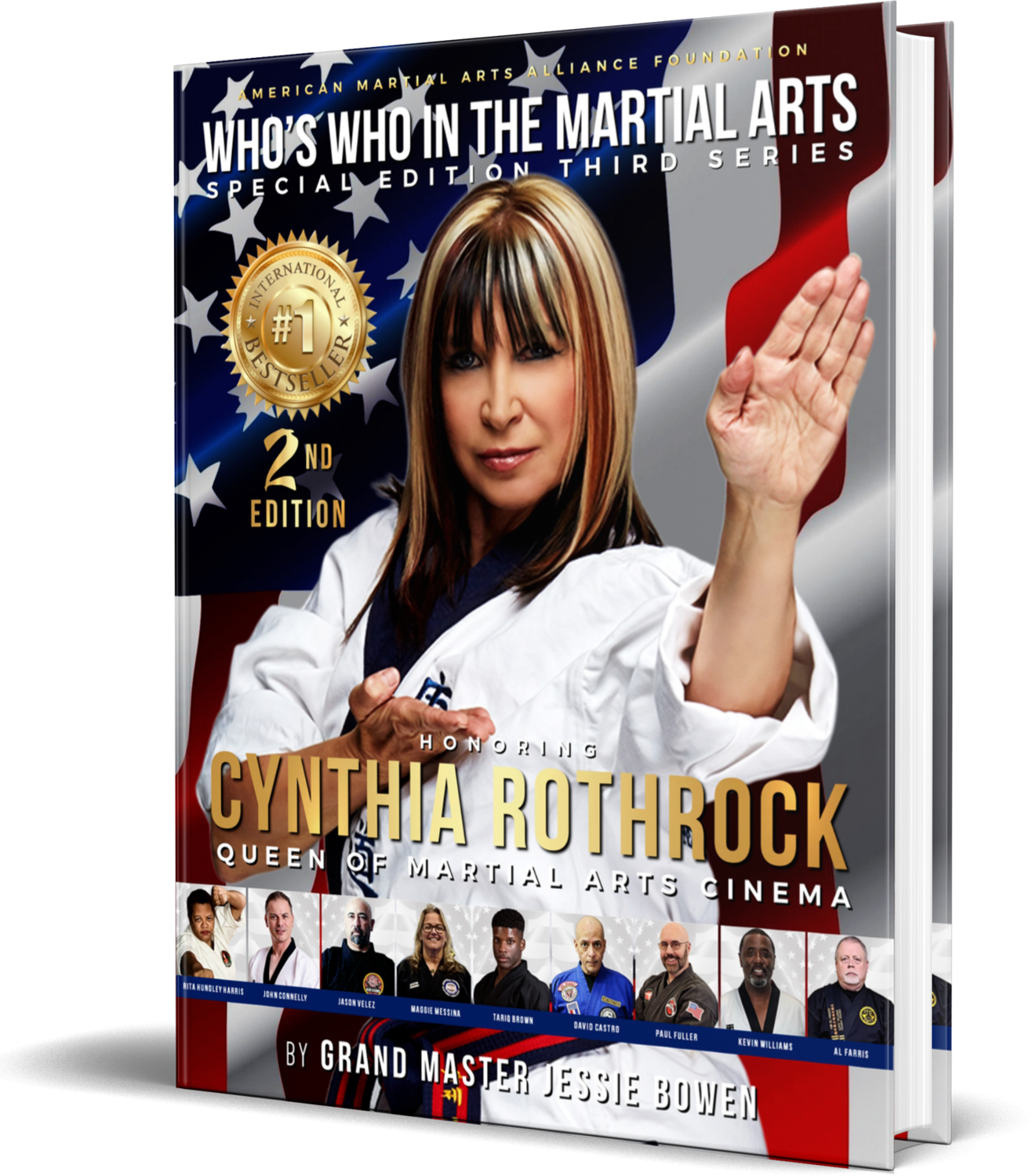Signed Hardcover Copy - Who's Who in the Martial Arts: A Tribute to Cynthia Rothrock and Martial Arts Biography Book Edition #9
