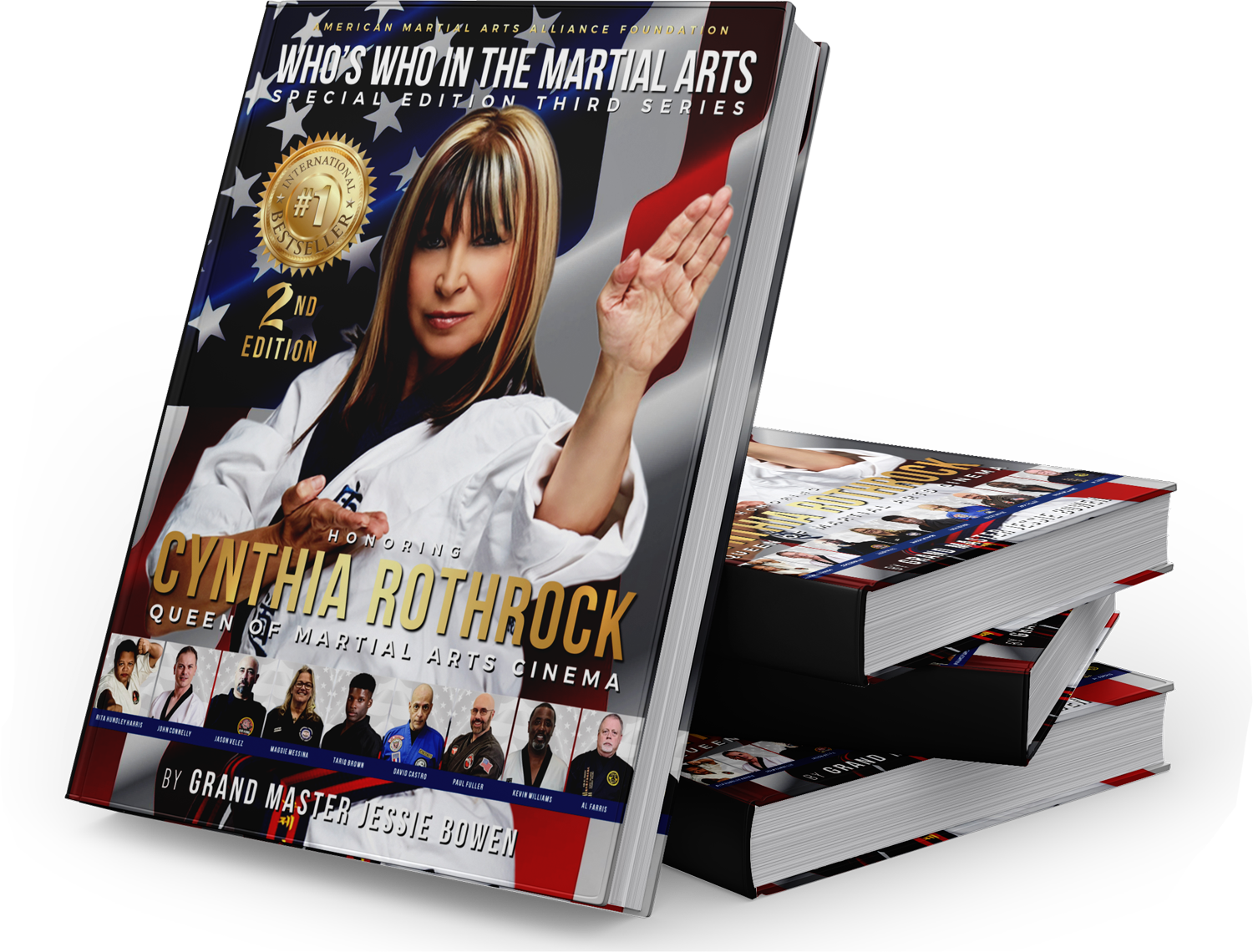 Signed Hardcover Copy - Who's Who in the Martial Arts: A Tribute to Cynthia Rothrock and Martial Arts Biography Book Edition #9