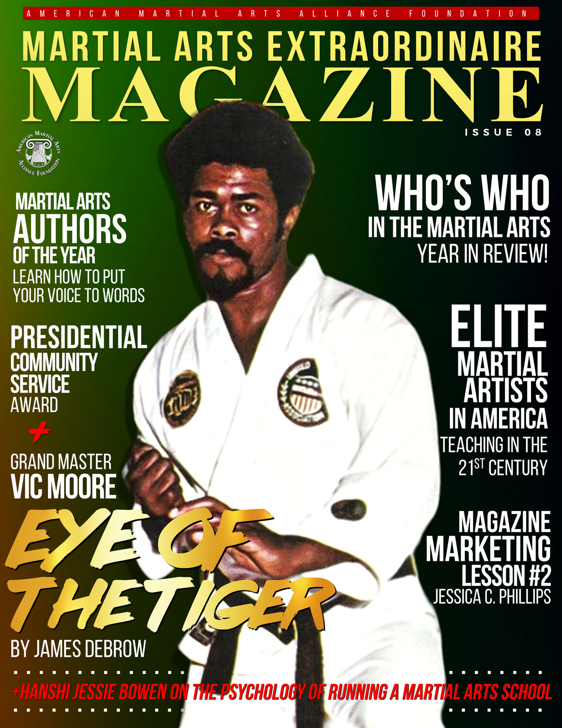 GM Victor Moore Edition of The Martial Arts Extraordinaire Magazine - Printed Copy