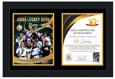 2024 Framed Inclusion Certificate &amp; Book Cover