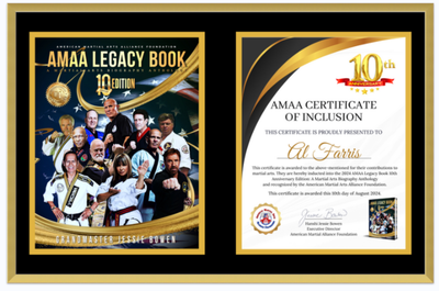 2024 Framed Inclusion Certificate &amp; Book Cover