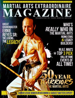 Grandmaster Ernie Reyes Sr. Special Edition of The Martial Arts Extraordinaire Magazine Subscription, Printed Copy
