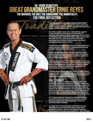 Martial Arts Extraordinary ​Martial Arts Extraordinaire Magazine – Grand Master Ernie Reyes Tribute Edition Pre-Sale