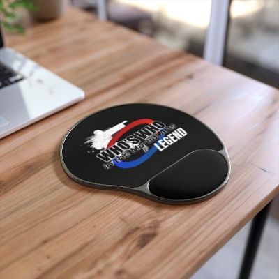 Martial Arts Legend Mouse Pad with Wrist Rest — Who&#39;s Who Design