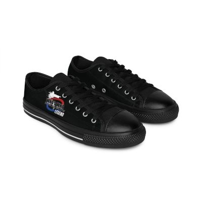 Men&#39;s and Women&#39;s Sneakers — &#39;Who&#39;s Who Legend&#39; Retro Flag Graphic Low-Top Sneakers