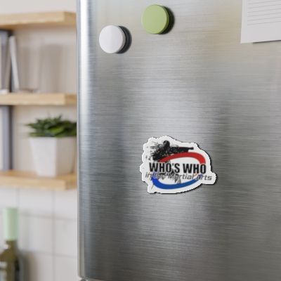 Die-Cut Magnet — "Who's Who in the Martial Arts" Logo (Martial Arts Fan Sticker)