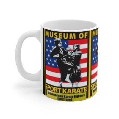 Sport Karate Mug — "Museum of Sport Karate" American Flag Design, 11oz