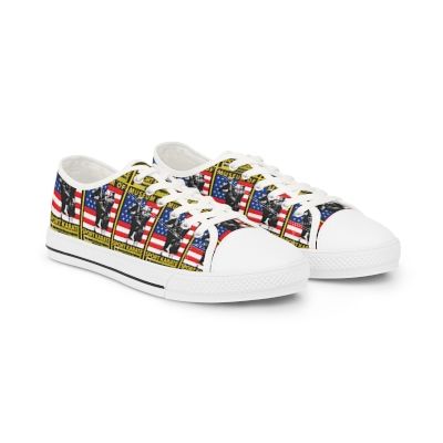 Low Top Sneakers — American Flag Military Tribute Design