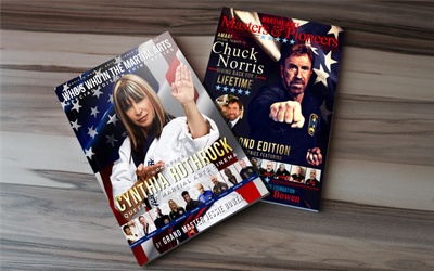 Purchase the Chuck Norris Tribute Book and receive the Cynthia Rothrock Book for free.