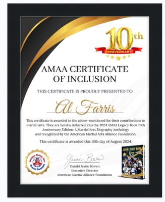 Framed Art - 2024 Framed Inclusion Certificate