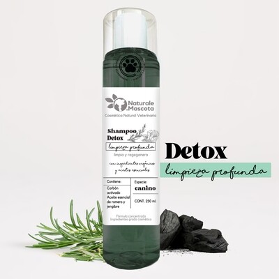 Shampoo detox (jengibre, romero, carbón activado)