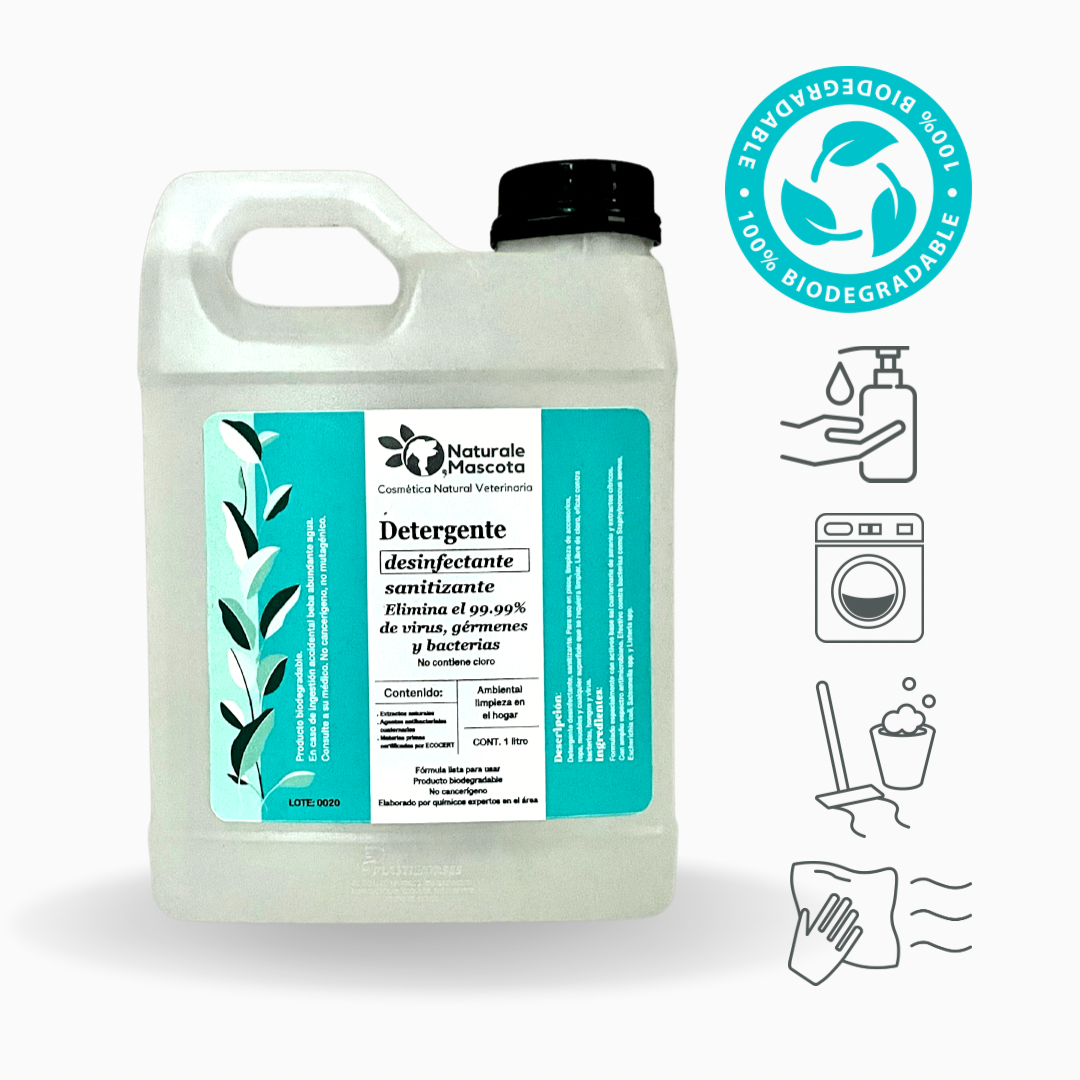 Detergente sanitizante natural/ 4 litros
