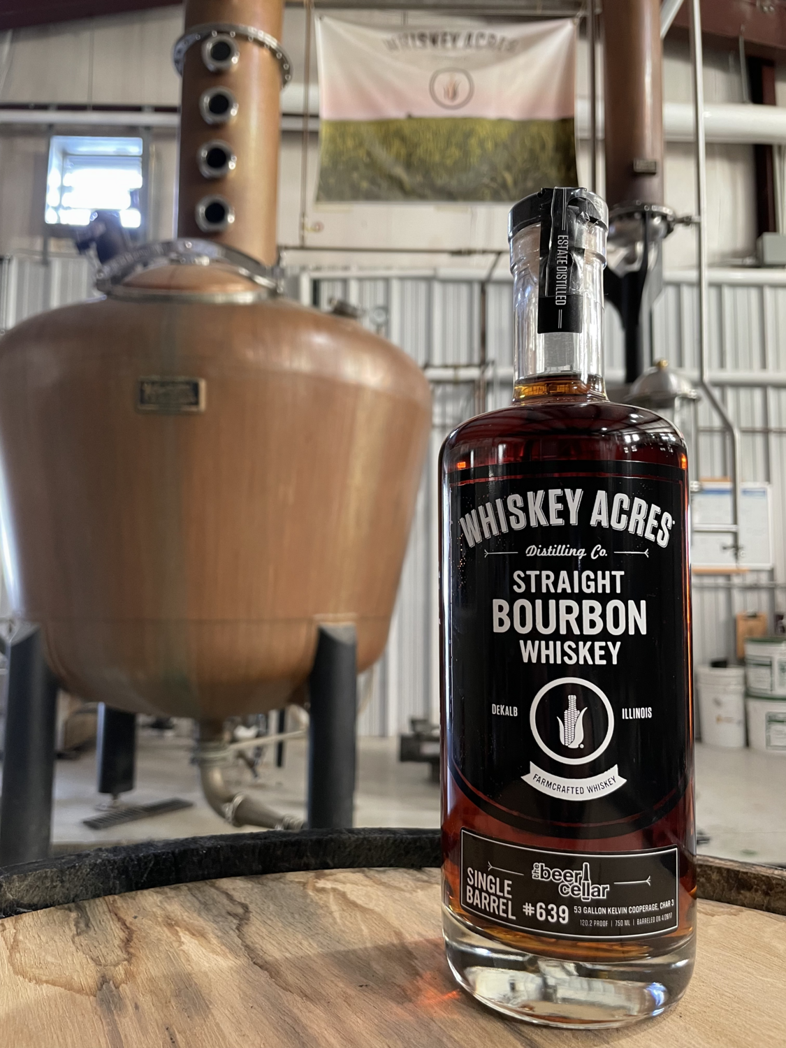 Whiskey Acres Beer Cellar Cask Strength Bourbon Store Pick 750mL