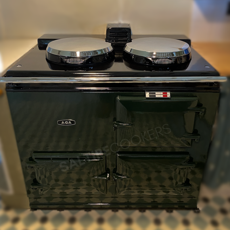 Reconditioned 2 Oven Oil Aga Cooker (British Racing Green)