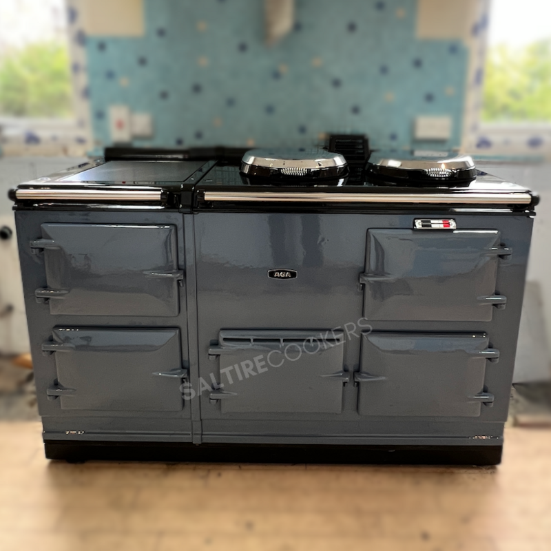 Reconditioned 4 Oven Oil Aga Cooker (Dartmouth Blue)