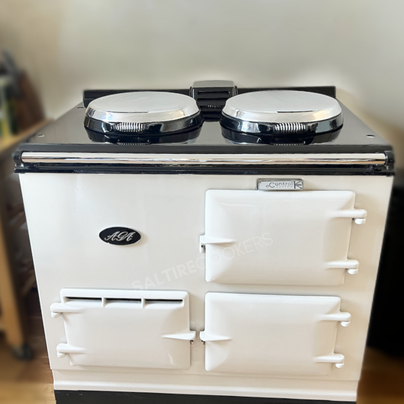 Reconditioned 2 Oven Aga Cooker with eControl (White Tie)