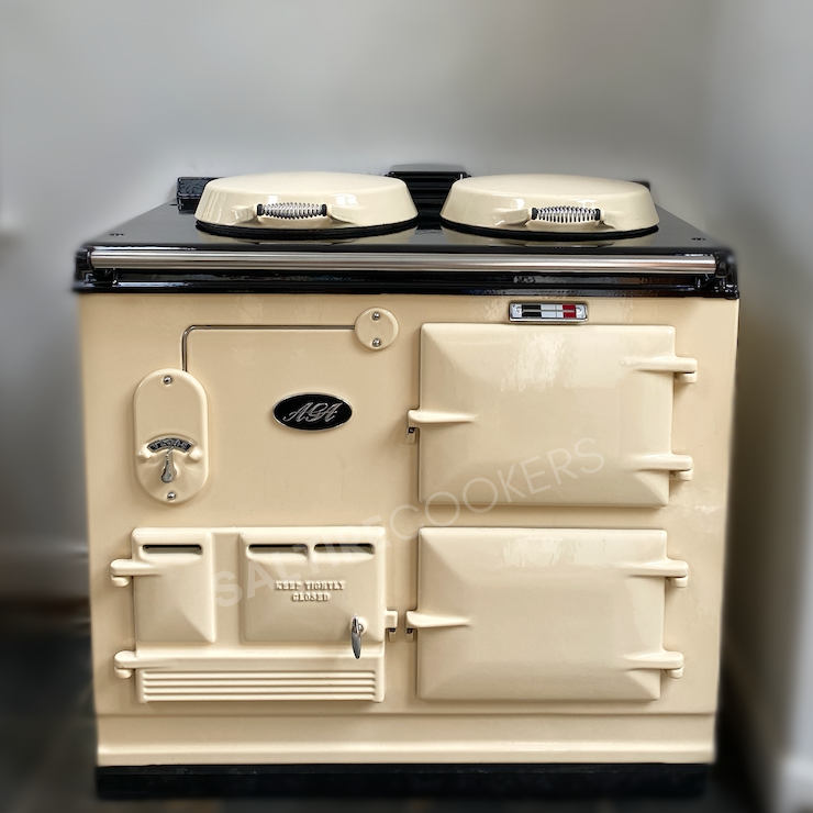 Refurbished 2 Oven 13amp Classic Aga Cooker (Cream)