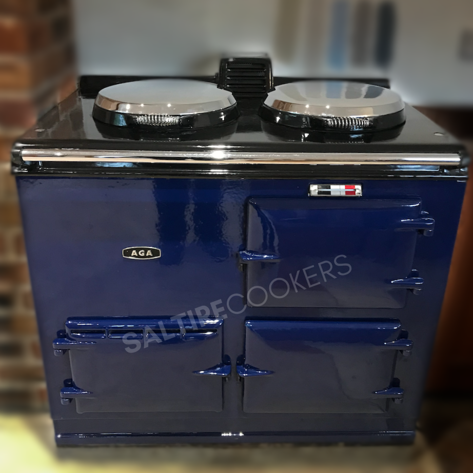 Reconditioned 2 Oven Oil Aga Cooker (Royal Blue)