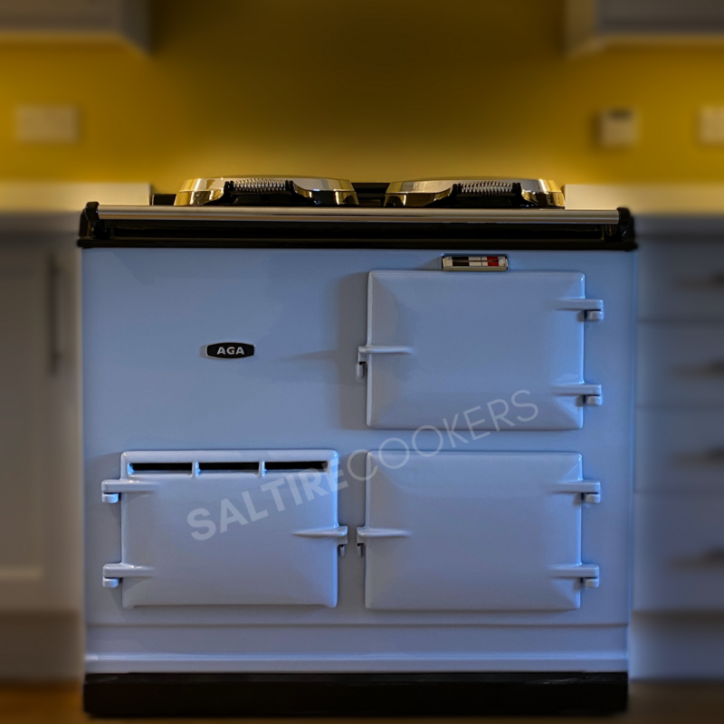 Refurbished 2 Oven 13amp Aga Cooker (Pastel Blue)