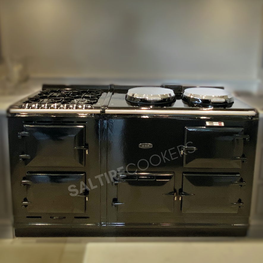 Reconditioned 2 Oven 13amp Aga Cooker with Module (Black)