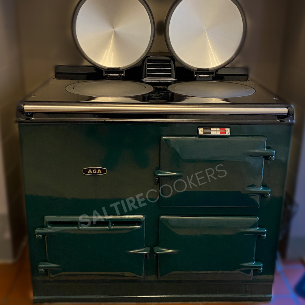 Reconditioned 2 Oven Oil Aga Cooker (British Racing Green)