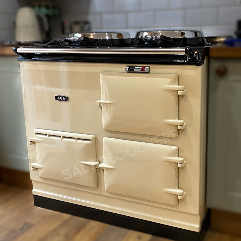Refurbished 2 Oven 13amp Aga Cooker (Cream)