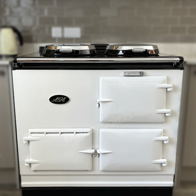 2 Oven Electric Aga Cooker (White)