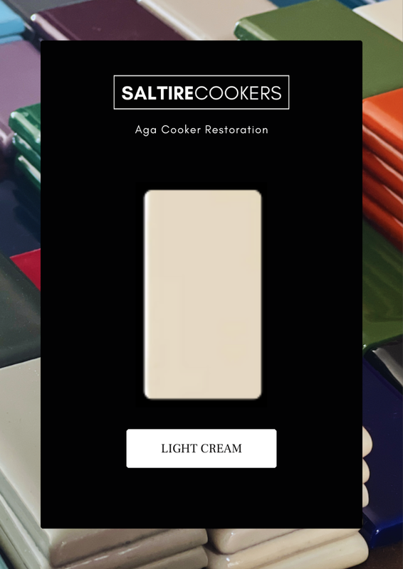 Light Cream - Enamel Sample for Our Aga Cooker Refurbishment