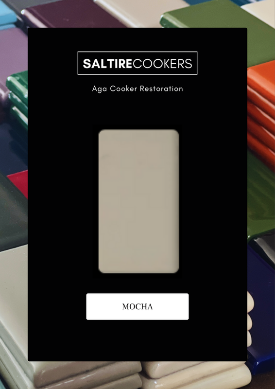 Mocha - Enamel Sample for Our Aga Cooker Refurbishment