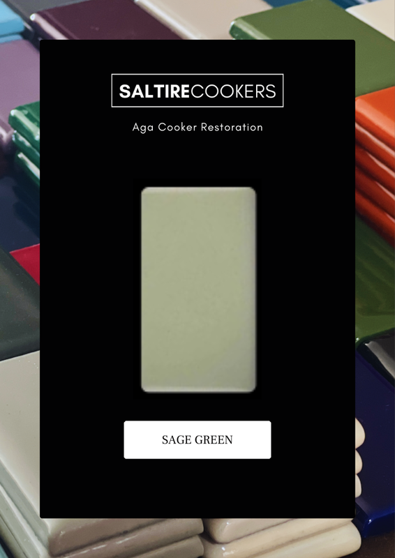 Sage Green - Enamel Sample for Our Aga Cooker Refurbishment