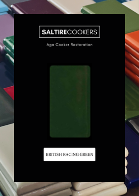 British Racing Green - Enamel Sample for Our Aga Cooker Refurbishment