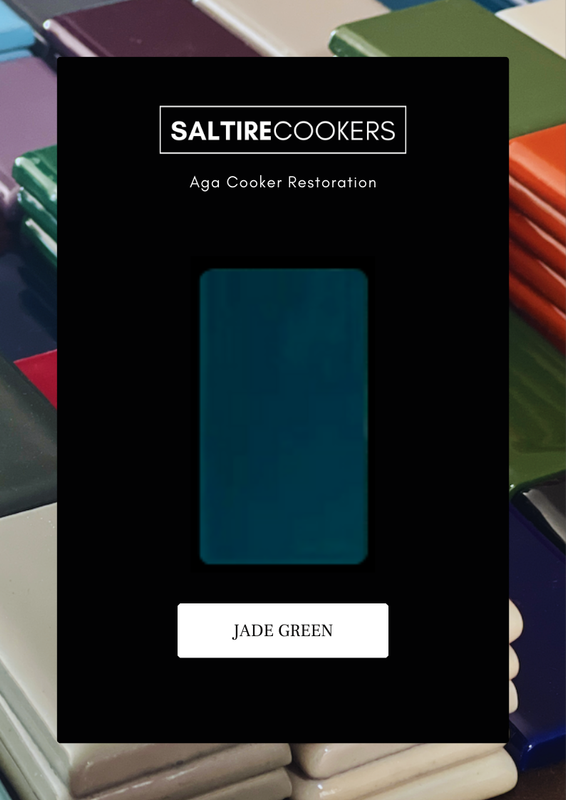 Jade Green - Enamel Sample for Our Aga Cooker Refurbishment