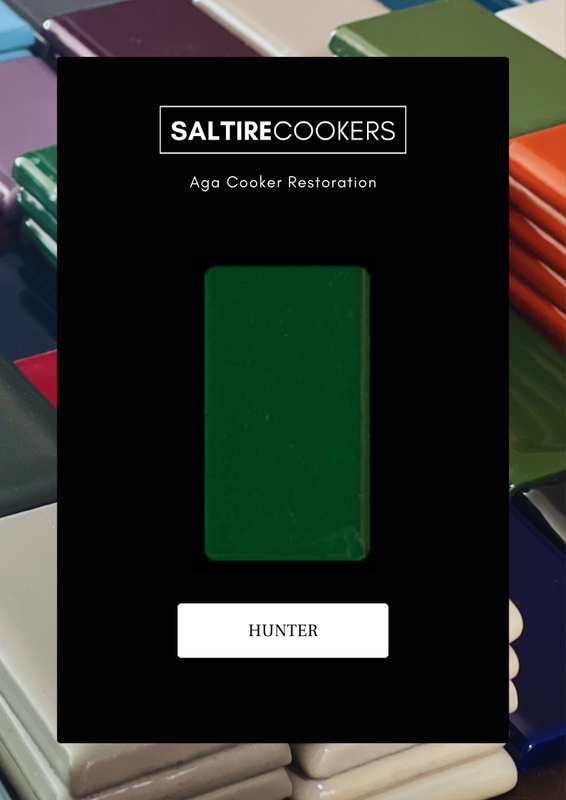 Hunter Green - Enamel Sample for Our Aga Cooker Refurbishment