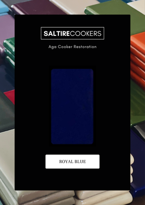 Royal Blue - Enamel Sample for Our Aga Cooker Refurbishment