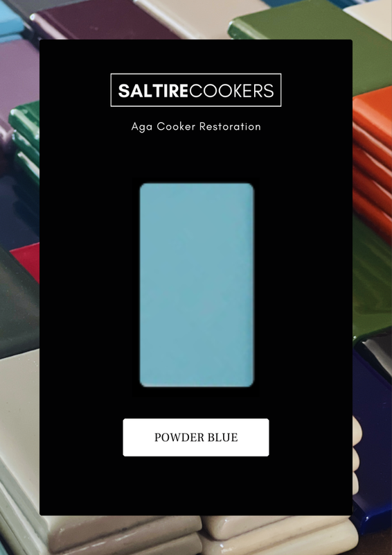 Powder Blue - Enamel Sample for Our Aga Cooker Refurbishment