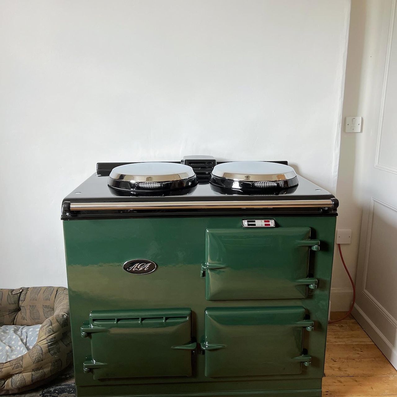 2 Oven Aga Cooker - with Original Front (British Racing Green)