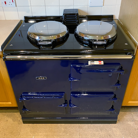 2 Oven Aga Cooker - with Original Front (Royal Blue)