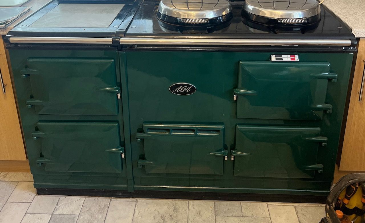 4 Oven Aga Cooker - with Original Front (British Racing Green)