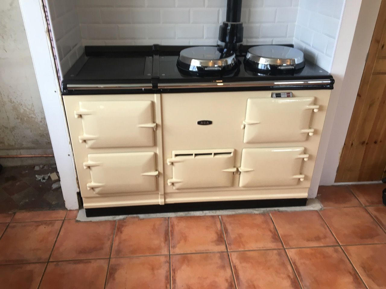 4 Oven Aga Cooker - with Original Front (Cream)