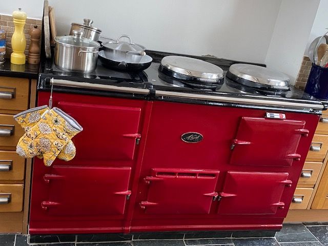 4 Oven Aga Cooker - with Original Front (Claret)