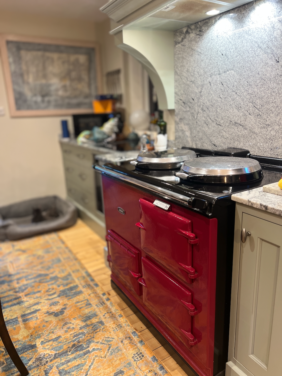 2 Oven Refurbished Aga Cooker (Claret)