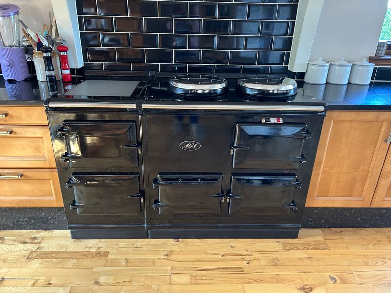 4 Oven Aga Cooker - with Original Front (Black)