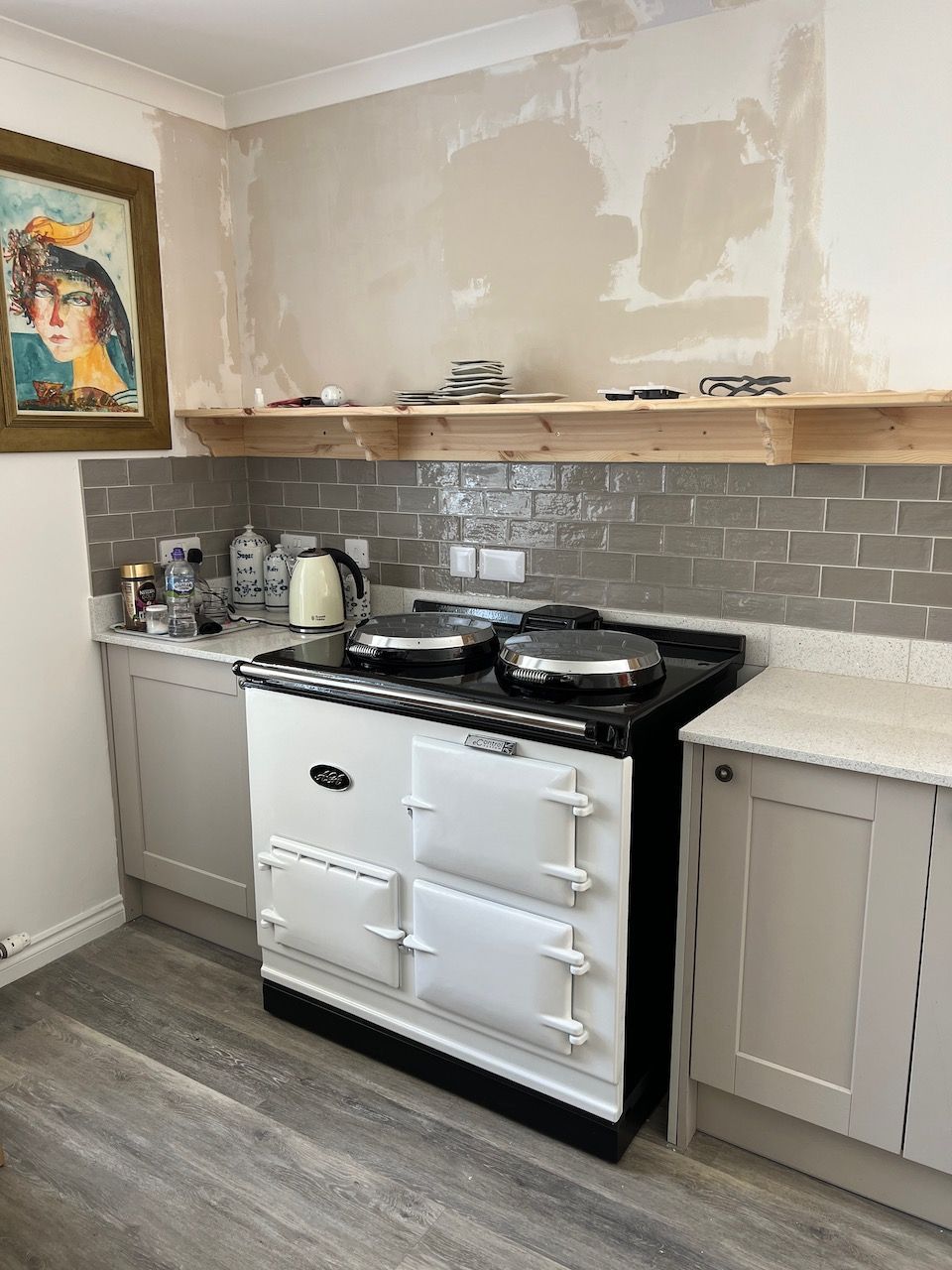 2 Oven Aga Cooker - with Original Front (White)