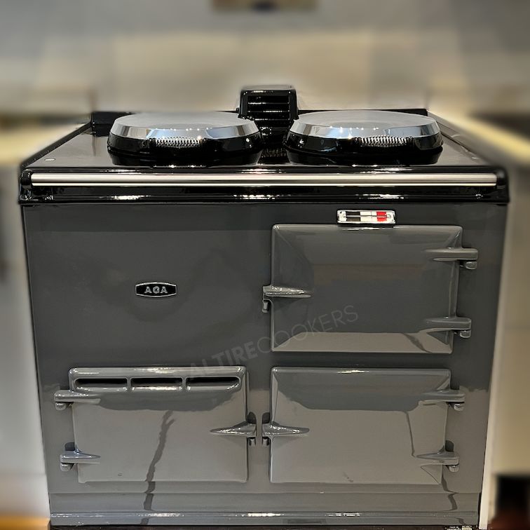 2 Oven Refurbished Aga Cooker (Dark Grey)
