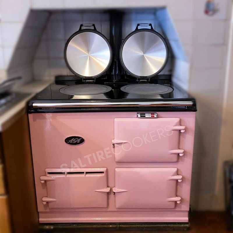 2 Oven Refurbished Aga Cooker (Pink)