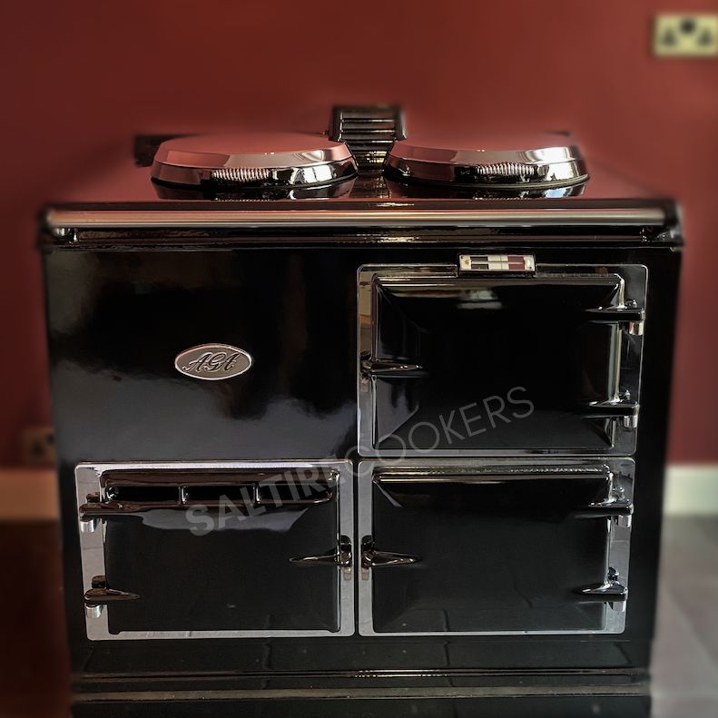 2 Oven Refurbished Aga Cooker - Millennium Edition (Black)