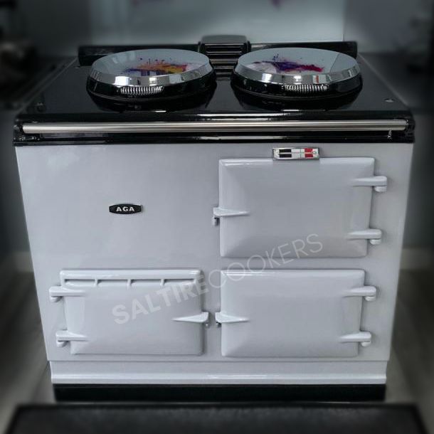 2 Oven Refurbished Aga Cooker (Pearl Ashes)
