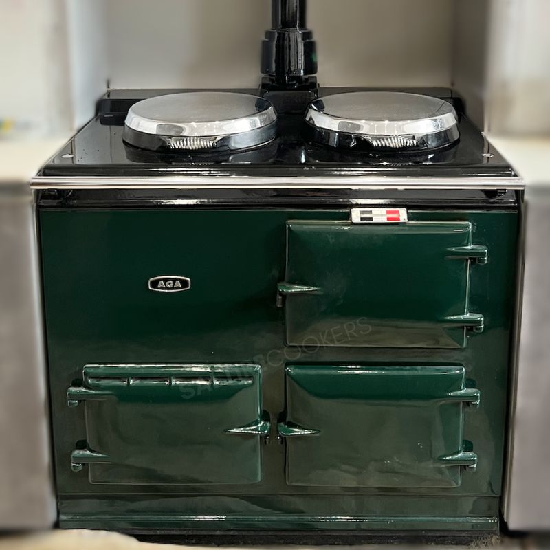 2 Oven Refurbished Aga Cooker (Fir Green)